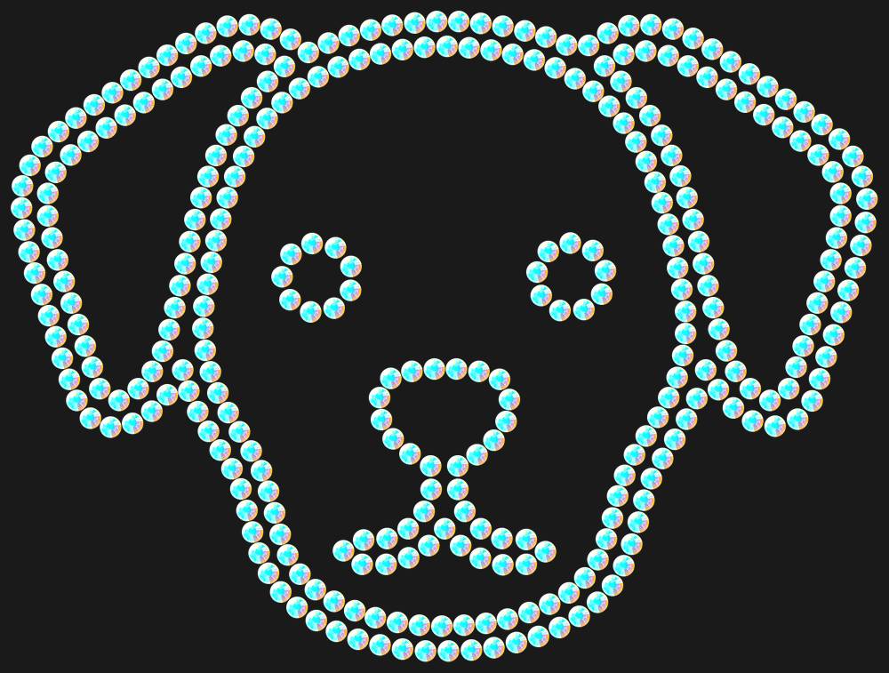 Трафарет Dog — RHT_DOG4_SS16_CRYSTAL_AB_DMC