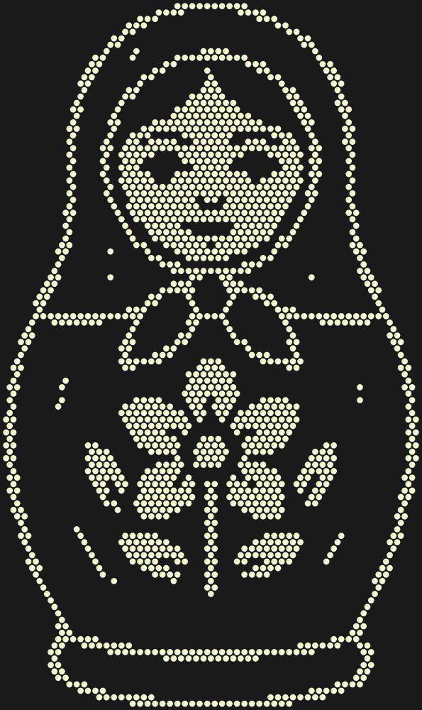 Трафарет Matryoshka doll — RHT_MATRYOSHKA1_SS16_CRYSTAL_AB