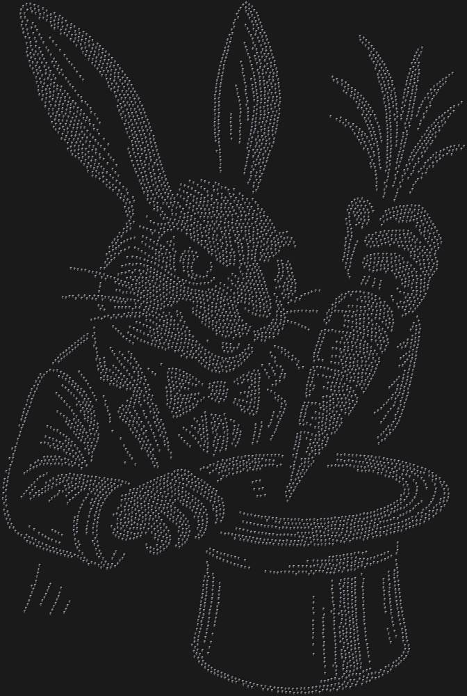 Трафарет Кролик-фокусник — RHT_RABBIT1_SS4_JET_BLACK