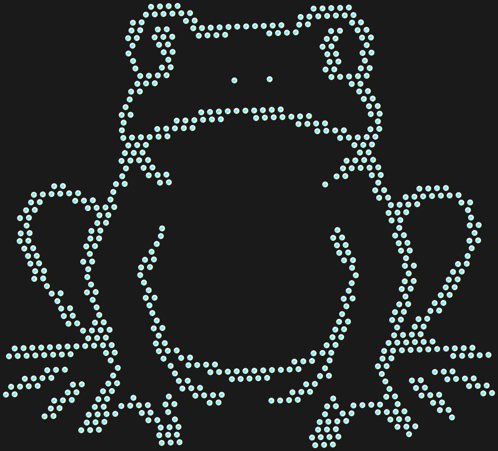 Трафарет Frog — RHT_FROG1_SS10_CRYSTAL_AB_DMC