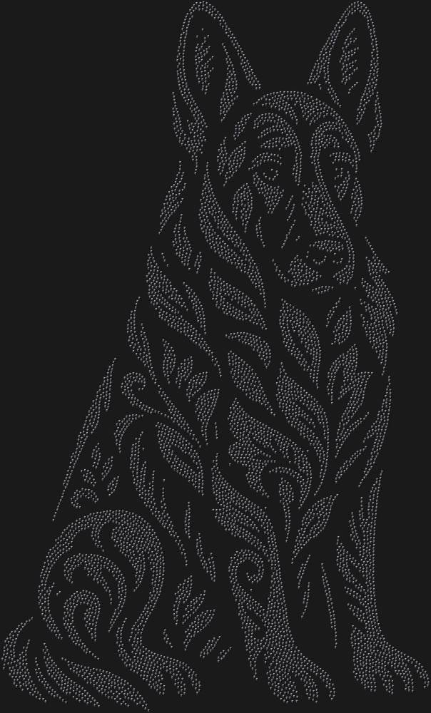 Трафарет Немецкая овчарка — RHT_SHEPHERD1_SS10_JET_BLACK