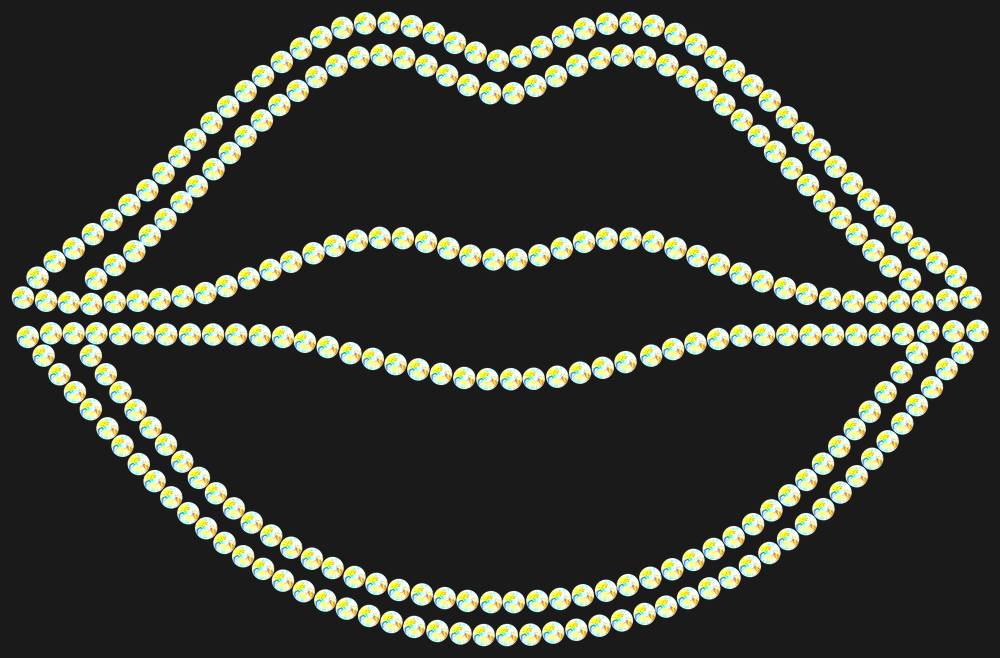 Трафарет Lips — RHT_LIPS1_SS20_CRYSTAL_AB