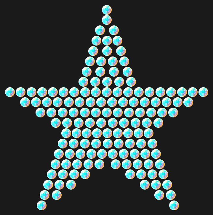 Трафарет Mini Star Classic — RHT_STAR3_SS10_CRYSTAL_AB_DMC