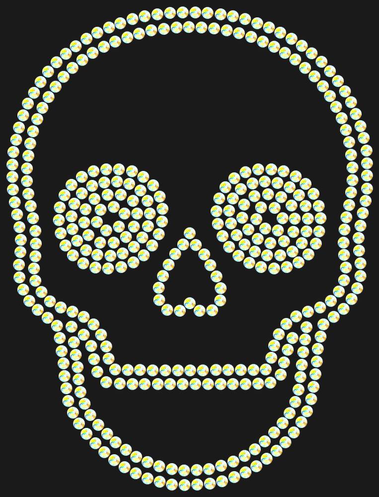 Трафарет Skull — RHT_SCULL2_SS6_CRYSTAL_AB
