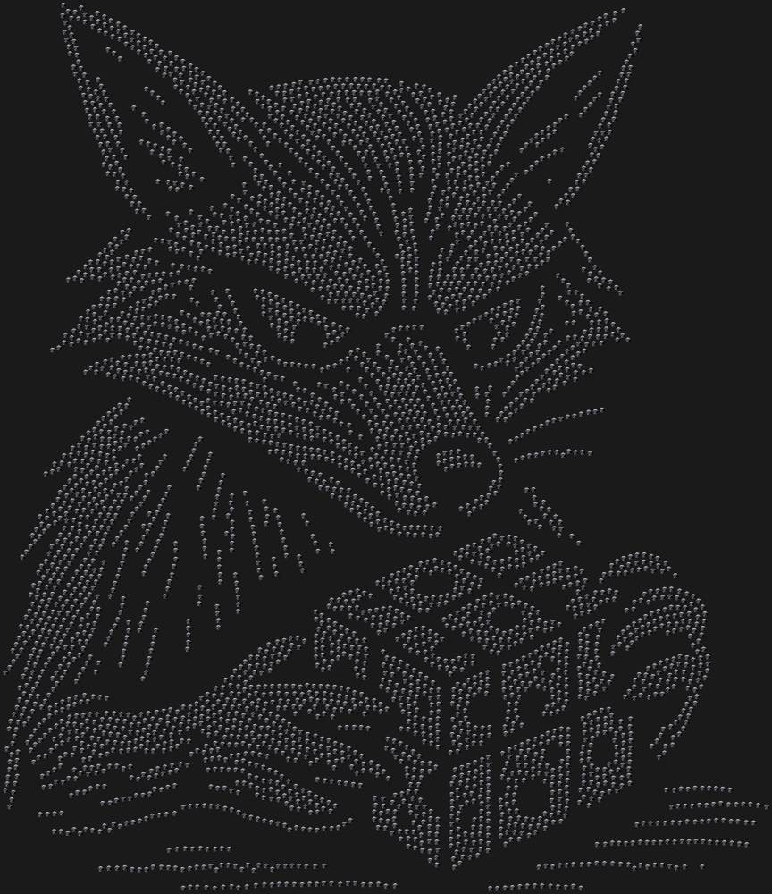 Трафарет Лиса, собирающая кубик рубика — RHT_FOXCUBE1_SS16_JET_BLACK