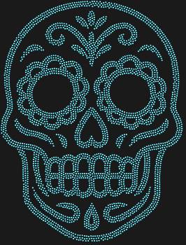 Трафарет из страз «Маска Череп мексиканской Диа де лос Муэртос» сияет 3640 искрами, оживляя древнюю легенду и вплетая её мистическое очарование в ваш мир.