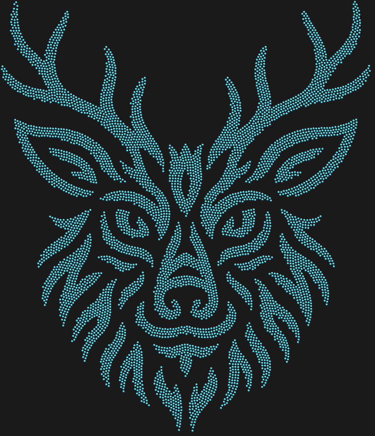 Трафарет Маска Олень-дух - народы Севера — DEERSPIRIT1