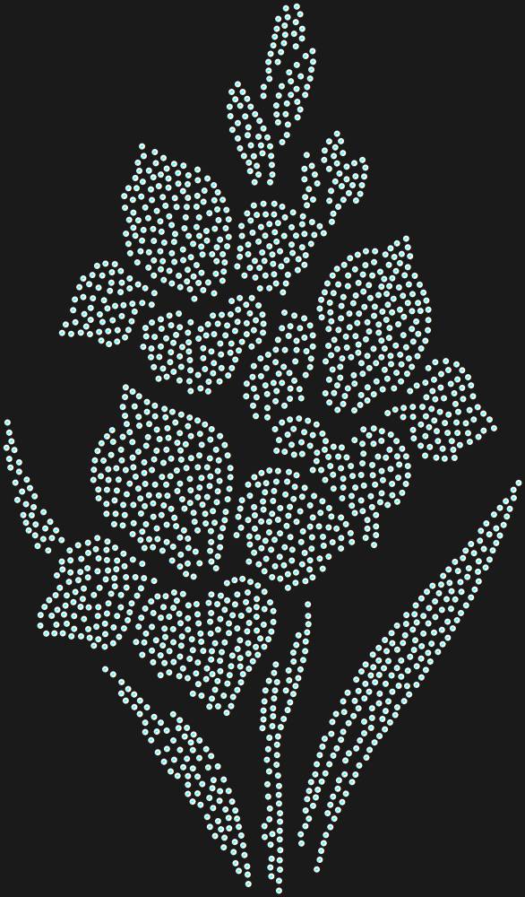 Трафарет Gladioli — RHT_GLADIOLUS1_SS6_CRYSTAL_AB_DMC