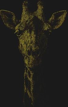 Трафарет из страз «Голова жирафа», усыпанный 4704 искрами, оживит ваш шедевр, наполнив его солнечным светом африканской саванны, где грация встречается с нежностью.