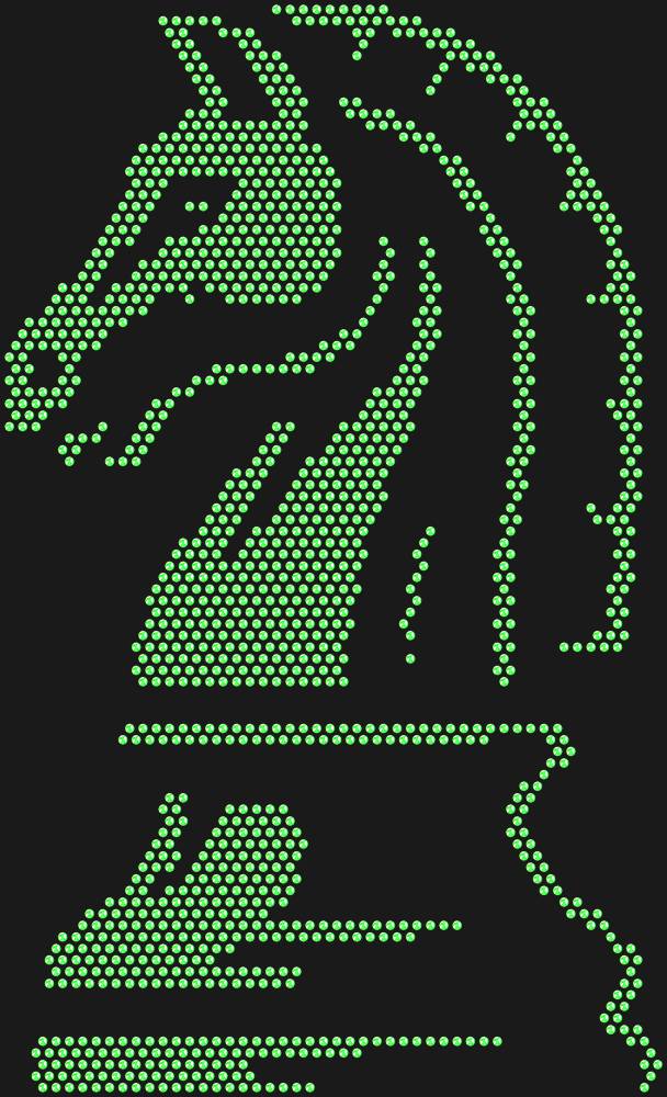 Трафарет Knight — RHT_CHESSKNIGHT1_SS10_LT_PERIDOT