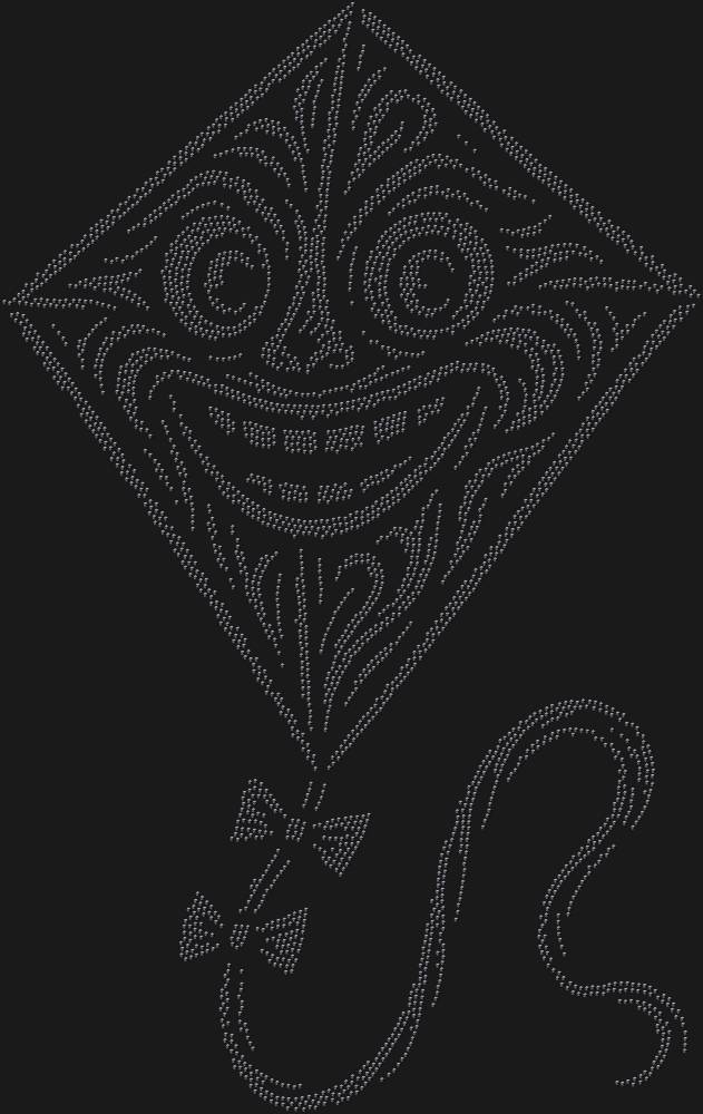 Трафарет Веселый воздушный змей — RHT_KITE1_SS10_JET_BLACK