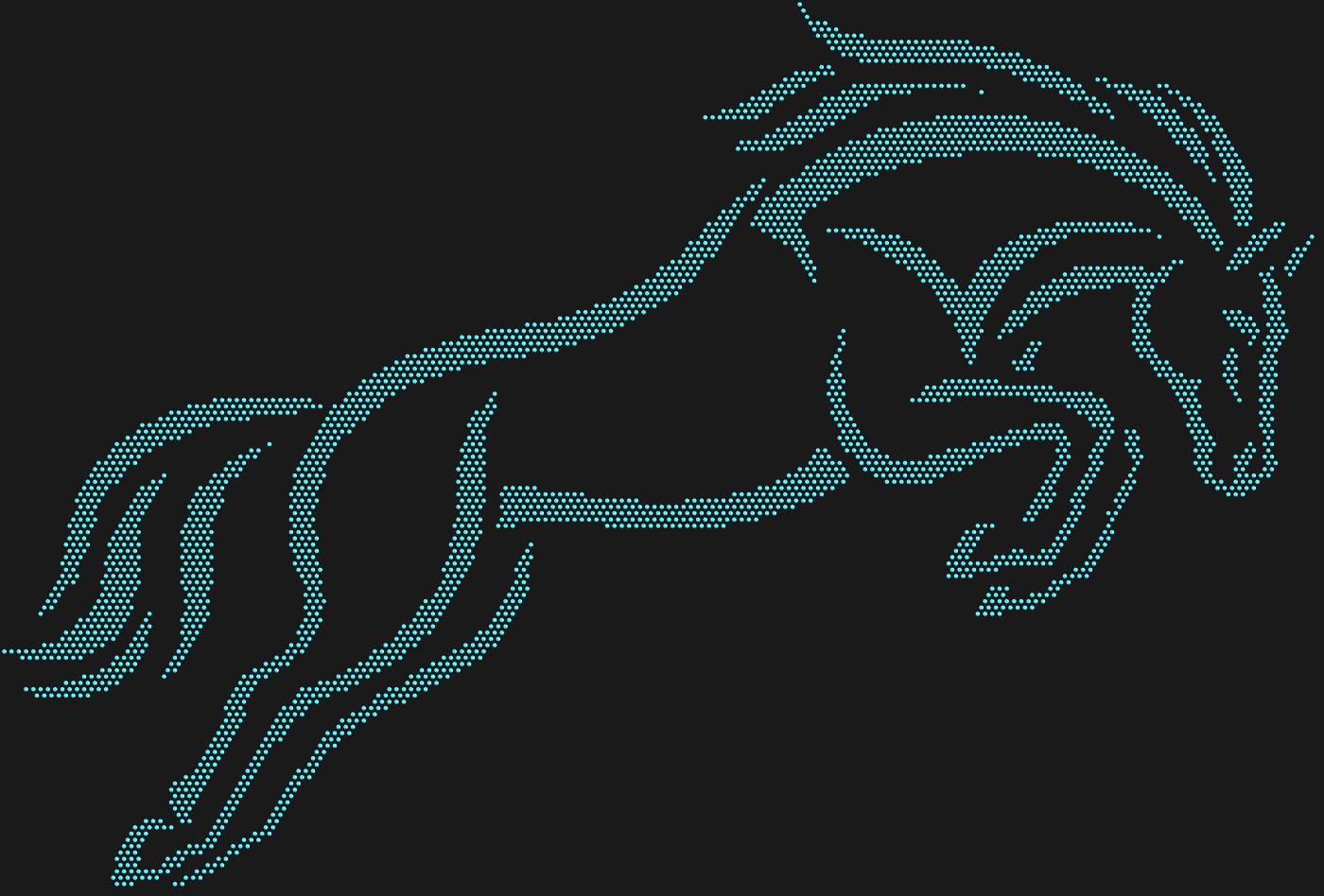 Трафарет Лошадь в прыжке — HORSEJUMP3