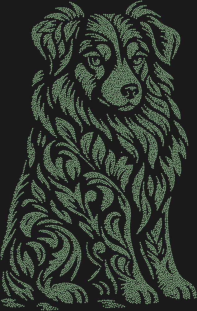 Трафарет Australian Shepherd — RHT_AUSTRALIANSHAPHERD1_SS10_LT_PERIDOT