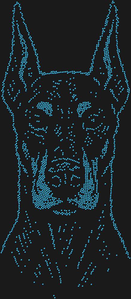 Трафарет Doberman — RHT_DOBERMAN1_SS16_SAPPHIRE