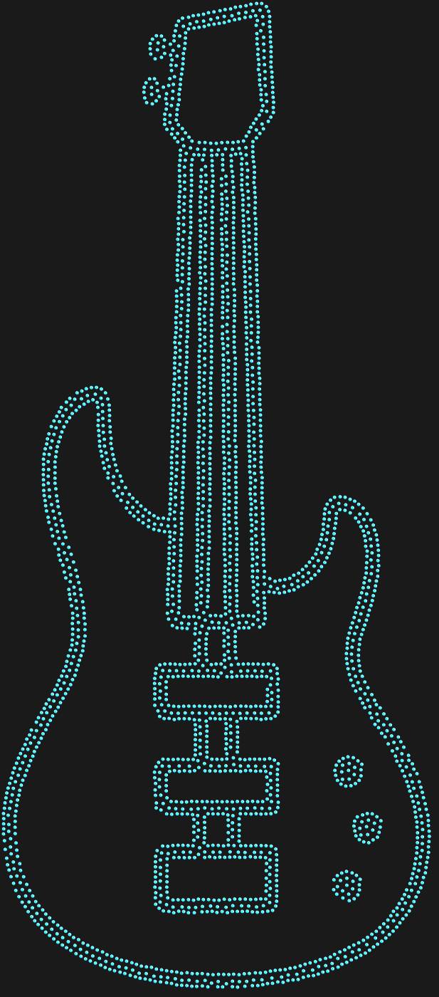 Трафарет Электрогитара — GUITAR2