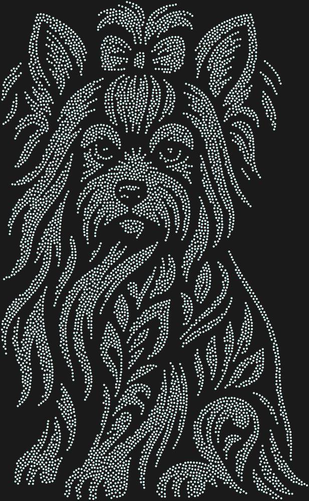 Трафарет Yorkshire Terrier — RHT_YORKSHIRETERRIER1_SS16_CRYSTAL_AB_DMC