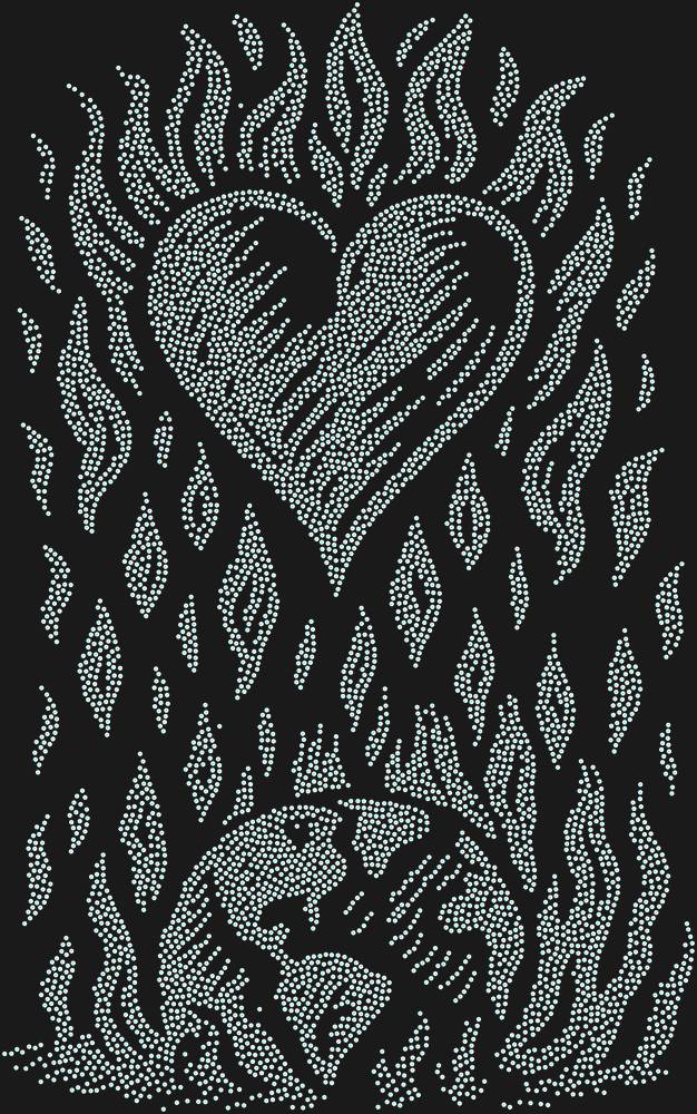 Трафарет Heart — RHT_HEARTFIRE1_SS16_CRYSTAL_AB_DMC