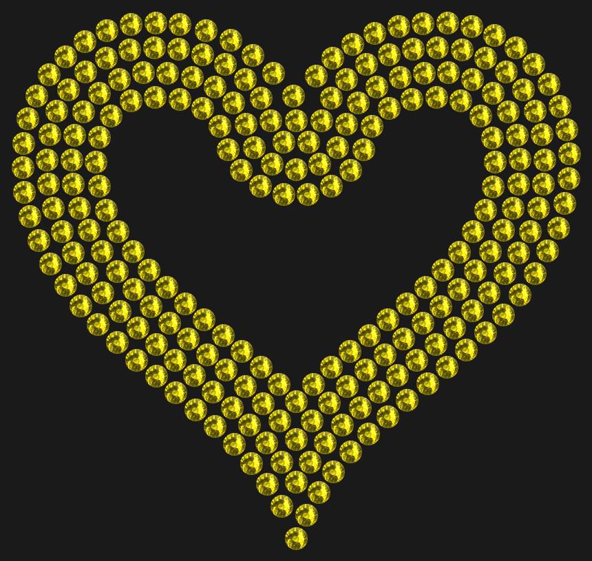Трафарет Outline heart — RHT_HEART3_SS10_OLIVE