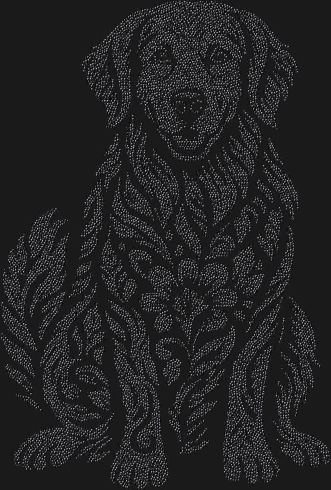 Трафарет Золотистый ретривер — RHT_GOLDENRETRIEVER1_SS12_JET_BLACK
