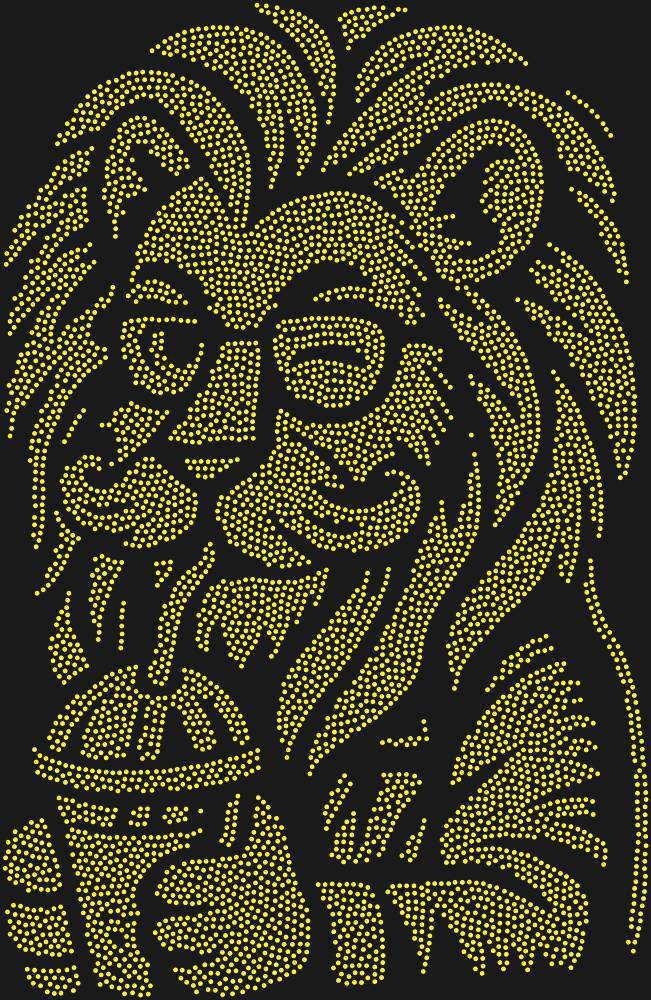 Трафарет Hipster lion — RHT_LIONHIPSTER1_SS3_TOPAZ