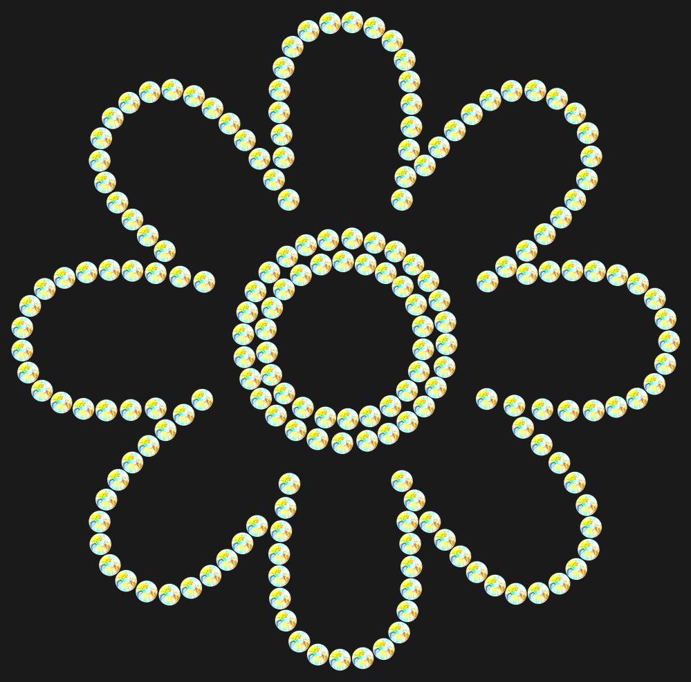 Трафарет Chamomile — RHT_FLOWER2_SS20_CRYSTAL_AB