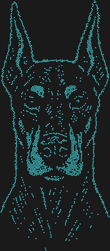 Трафарет Doberman — RHT_DOBERMAN1_SS16_AQUAMARINE