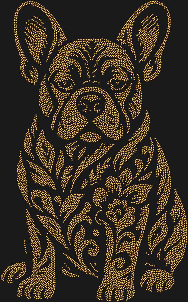 Трафарет Французский бульдог — RHT_FRENCHBULLDOG1_SS4_RED_VOLCANO