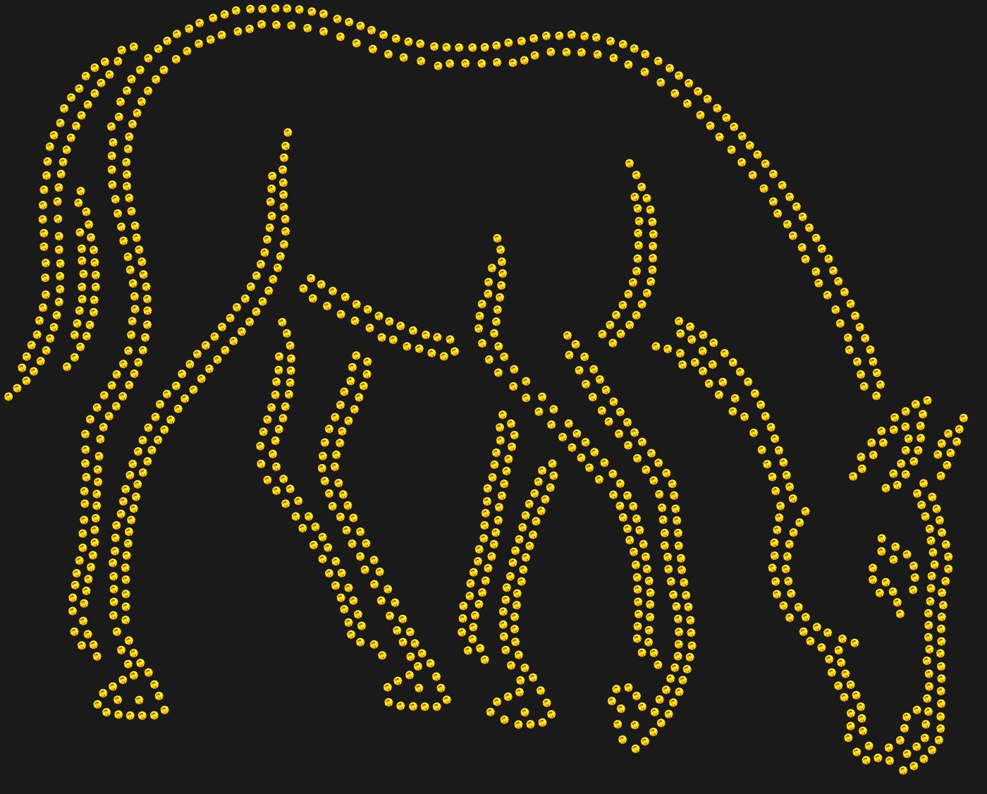 Трафарет Лошадь — HORSEDRINK1