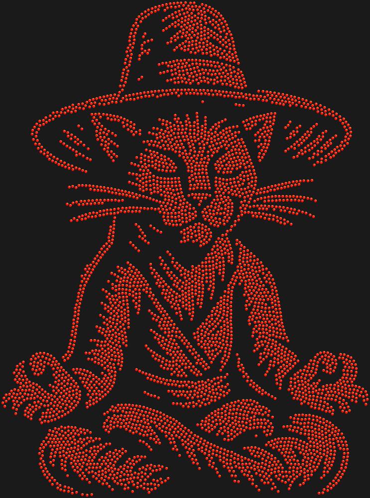 Трафарет Левитирующий кот в шляпе — RHT_CATMEDITATE1_SS12_LT_SIAM
