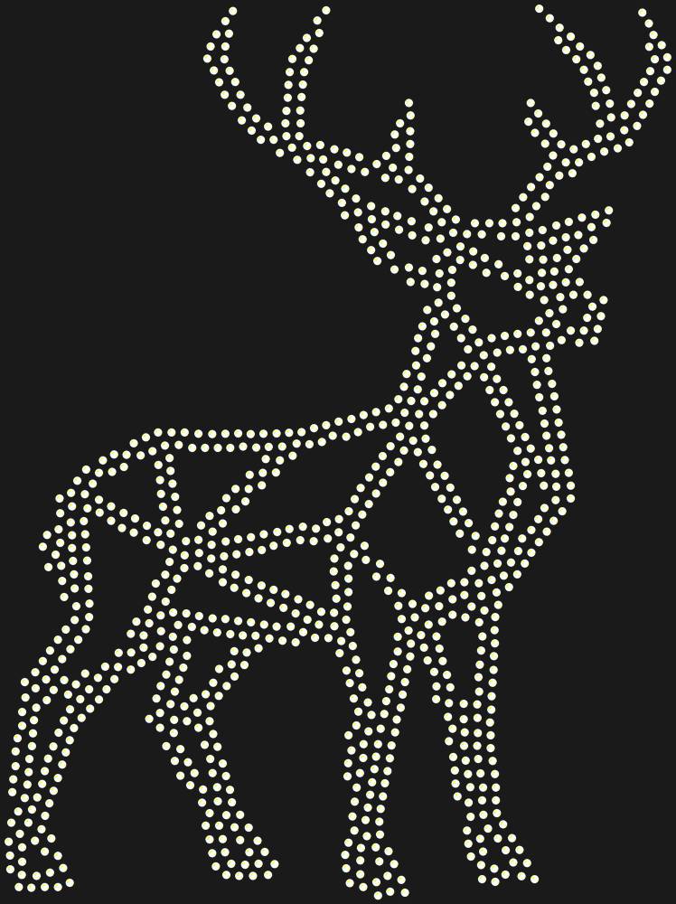 Трафарет Low-poly deer — RHT_DEER1_SS6_CRYSTAL_AB