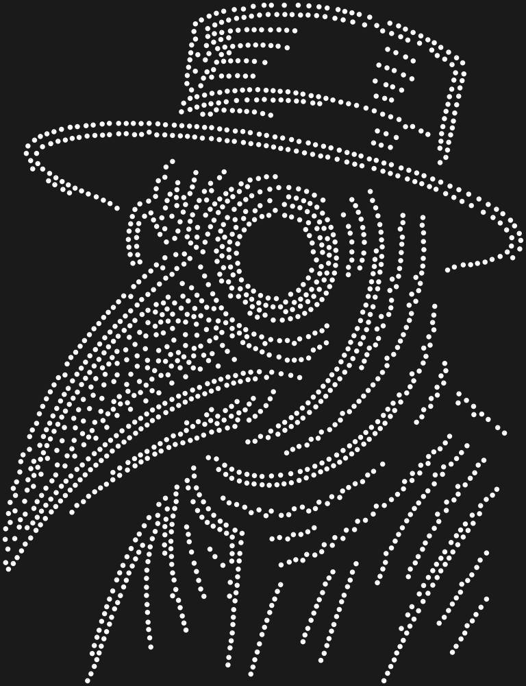 Трафарет Plague doctor mask — RHT_PLAGUEDOCTOR1_SS20_CRYSTAL_CLEAR