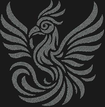 Рисунок из страз «Маска Жар-птица - Европа» – это магический вихрь из 7343 сияющих искр, что пленяет взгляды, оживляя на лице мистическую красоту славянской сказки.