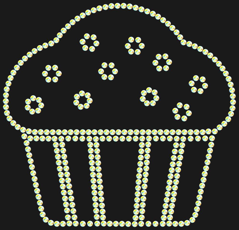 Трафарет Muffin — RHT_CAKE1_SS16_CRYSTAL_AB
