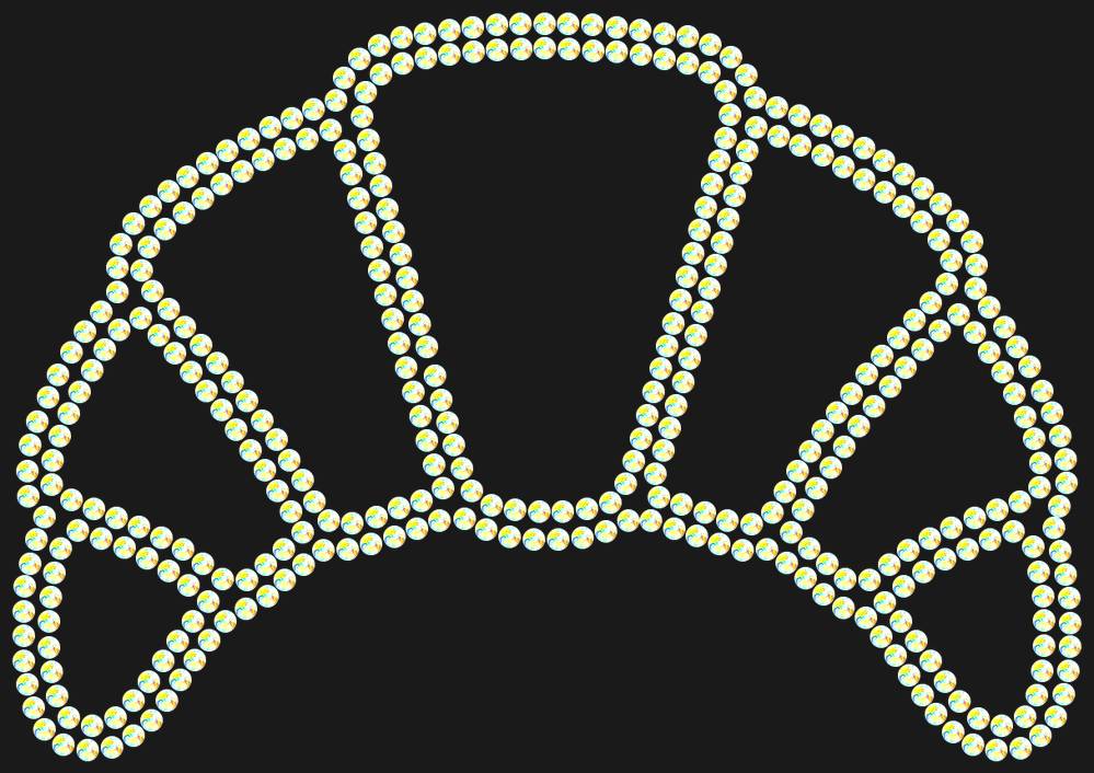Трафарет Сroissant — RHT_CROISSANT1_SS6_CRYSTAL_AB