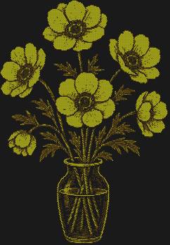 Букет из анемонов, сияющий 13633 стразами, расцветает феерией огней, даря вашей душе хрупкое очарование вечной весны.