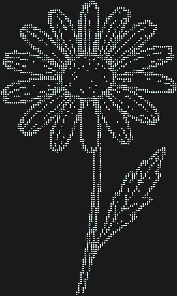 Трафарет Chamomile — RHT_CHAMOMILE1_SS6_CRYSTAL_AB_DMC