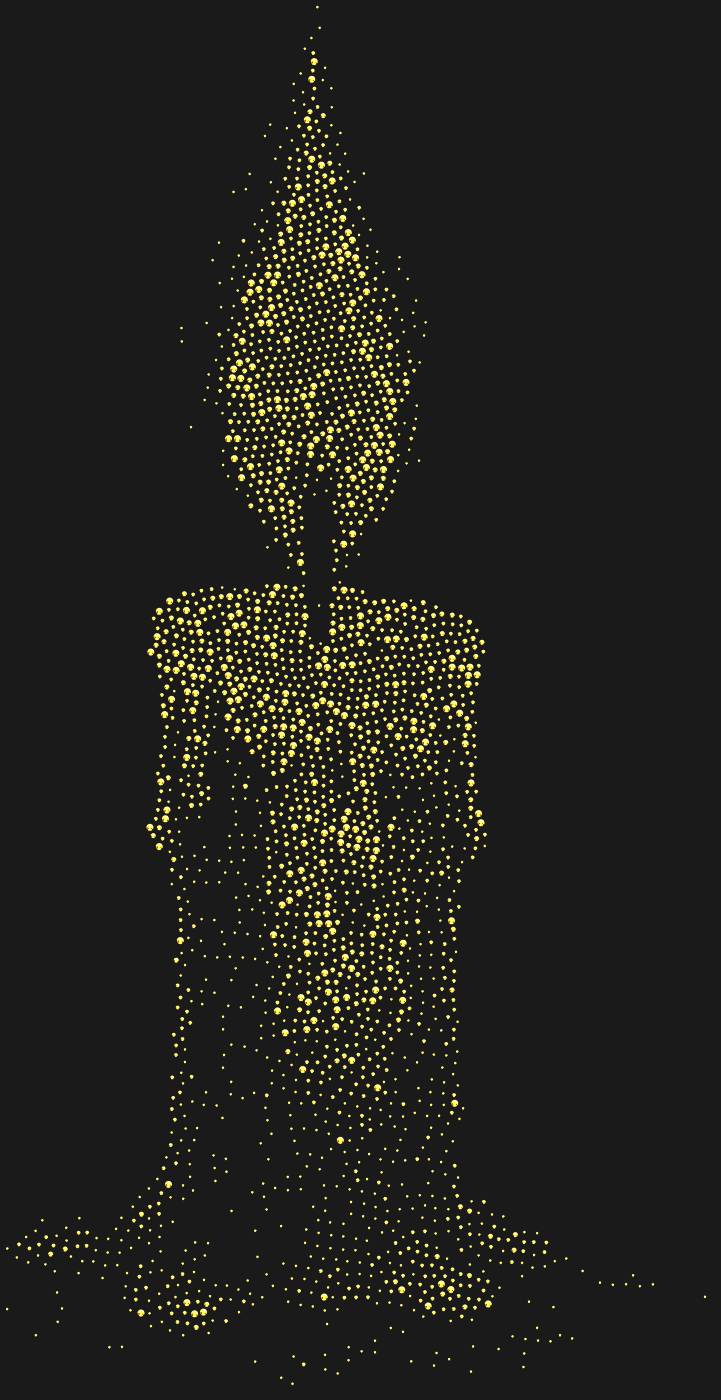 Трафарет Свеча — CANDLE2