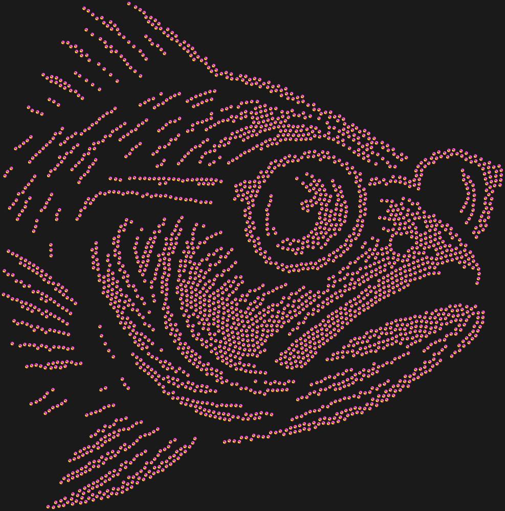Трафарет Рыба в очках — RHT_FISHGLASS1_SS10_RAINBOW