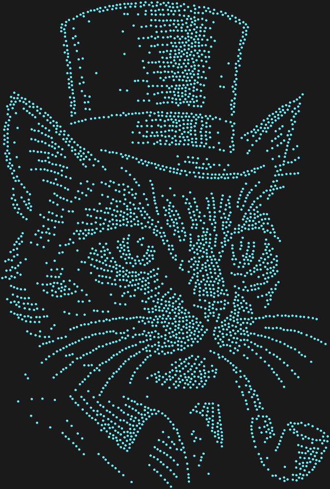 Трафарет Кот в шляпе — RHT_CAT2_SS10_LT_SAPPHIRE