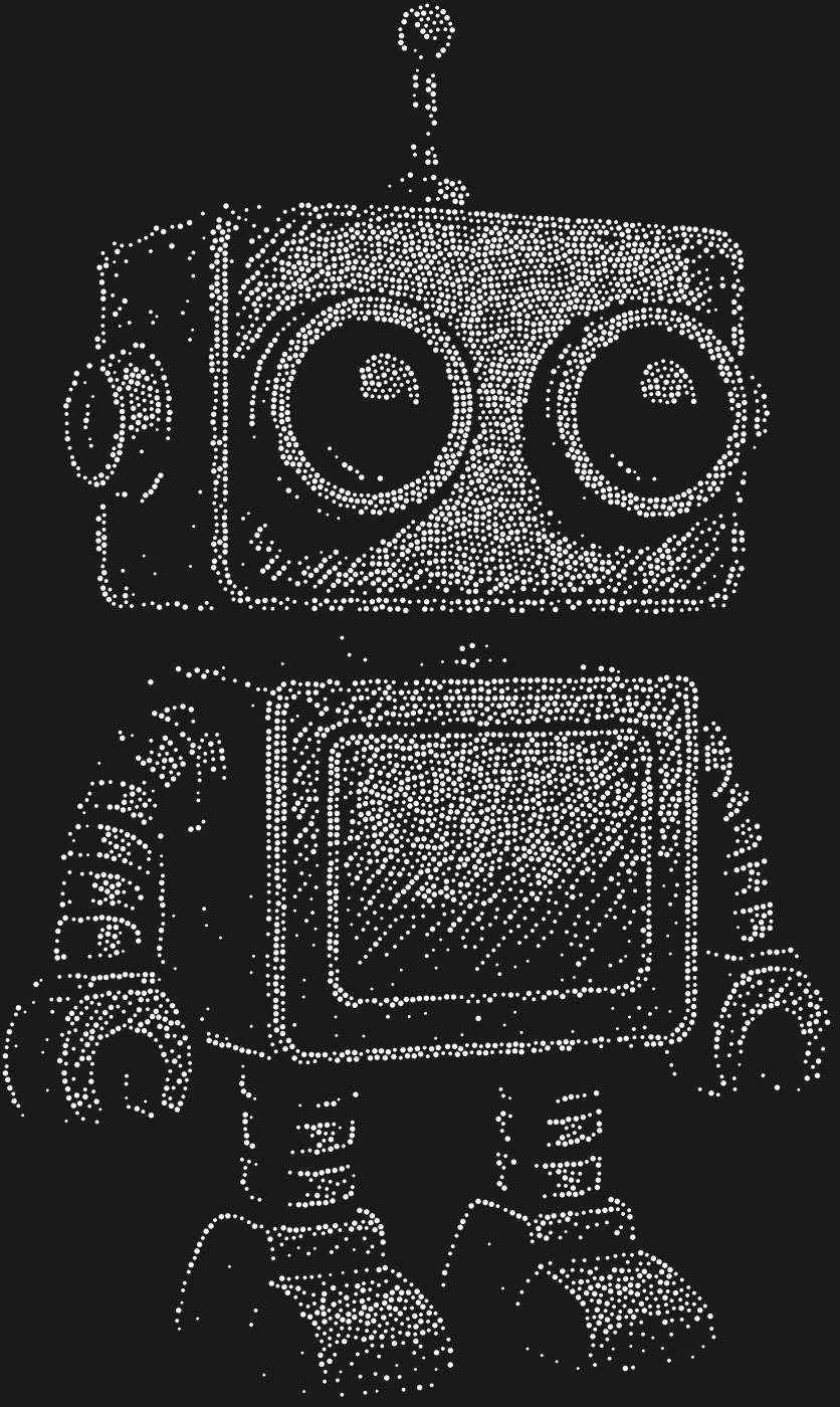 Трафарет Маленький робот — ROBOT1