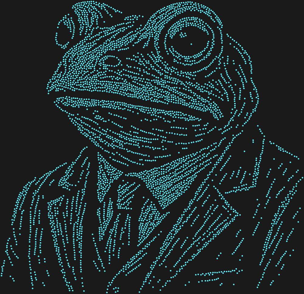 Трафарет Лягушка в костюме — RHT_FROG3_SS10_LT_SAPPHIRE