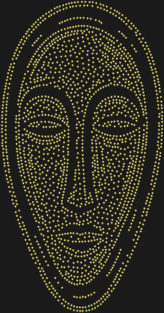 Трафарет African-style mask — RHT_AFRICANMASK1_SS16_GOLD