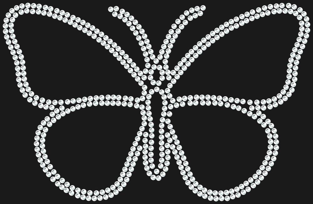 Трафарет Butterfly — RHT_BUTTERFLY1_SS10_CRYSTAL_CLEAR
