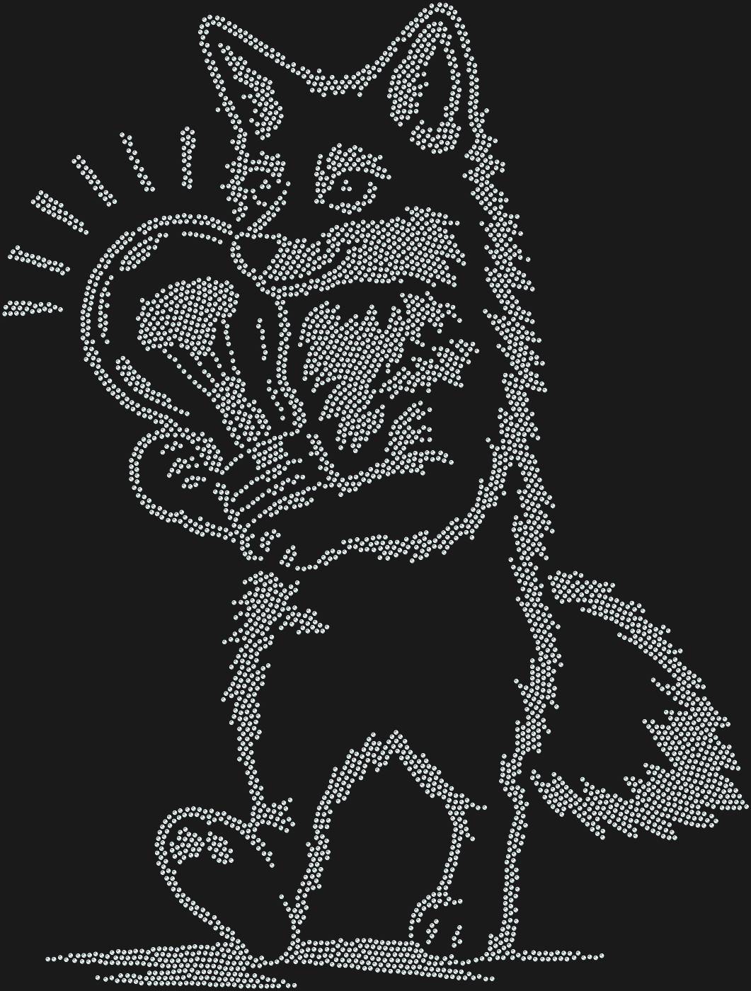 Трафарет Лиса с лампочкой — FOXLAMP1