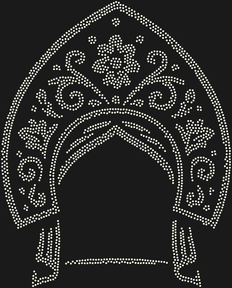 Трафарет Kokoshnik — RHT_KOKOSHNIK1_SS6_CRYSTAL_AB