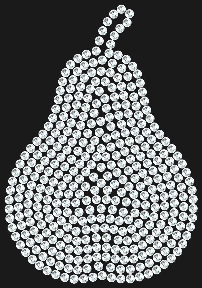 Трафарет Curved pear (plain) — RHT_PEAR1_SS10_CRYSTAL_CLEAR