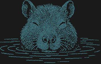 Капибара, сияющая 4162 стразами, подарит вам мгновения безмятежного покоя, погружая в мир водной гармонии, где лишь игривые блики отражают её невозмутимость.