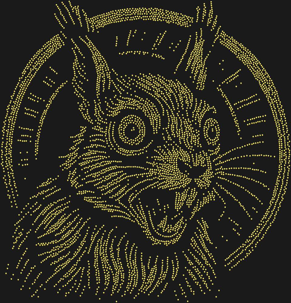 Трафарет Белка в колесе — RHT_SQUIRREL2_SS10_GOLD