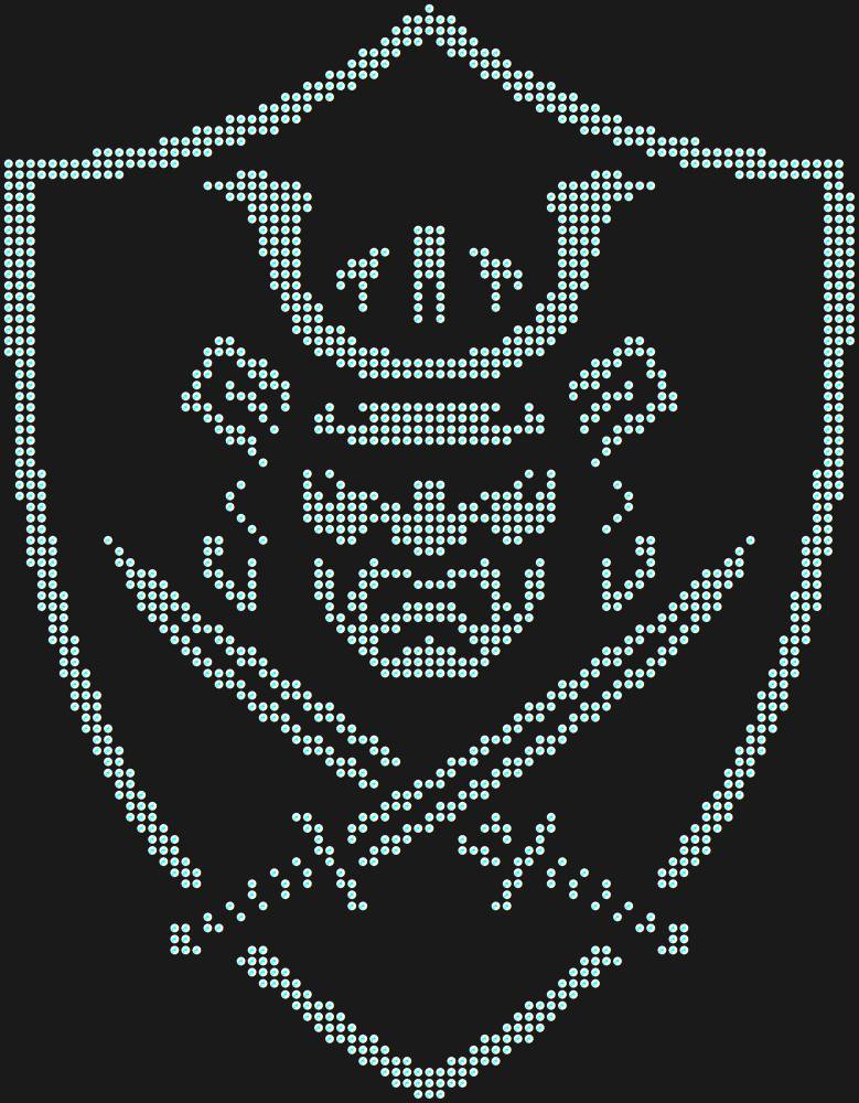 Трафарет Samurai shield — RHT_SAMURAI1_SS16_CRYSTAL_AB_DMC
