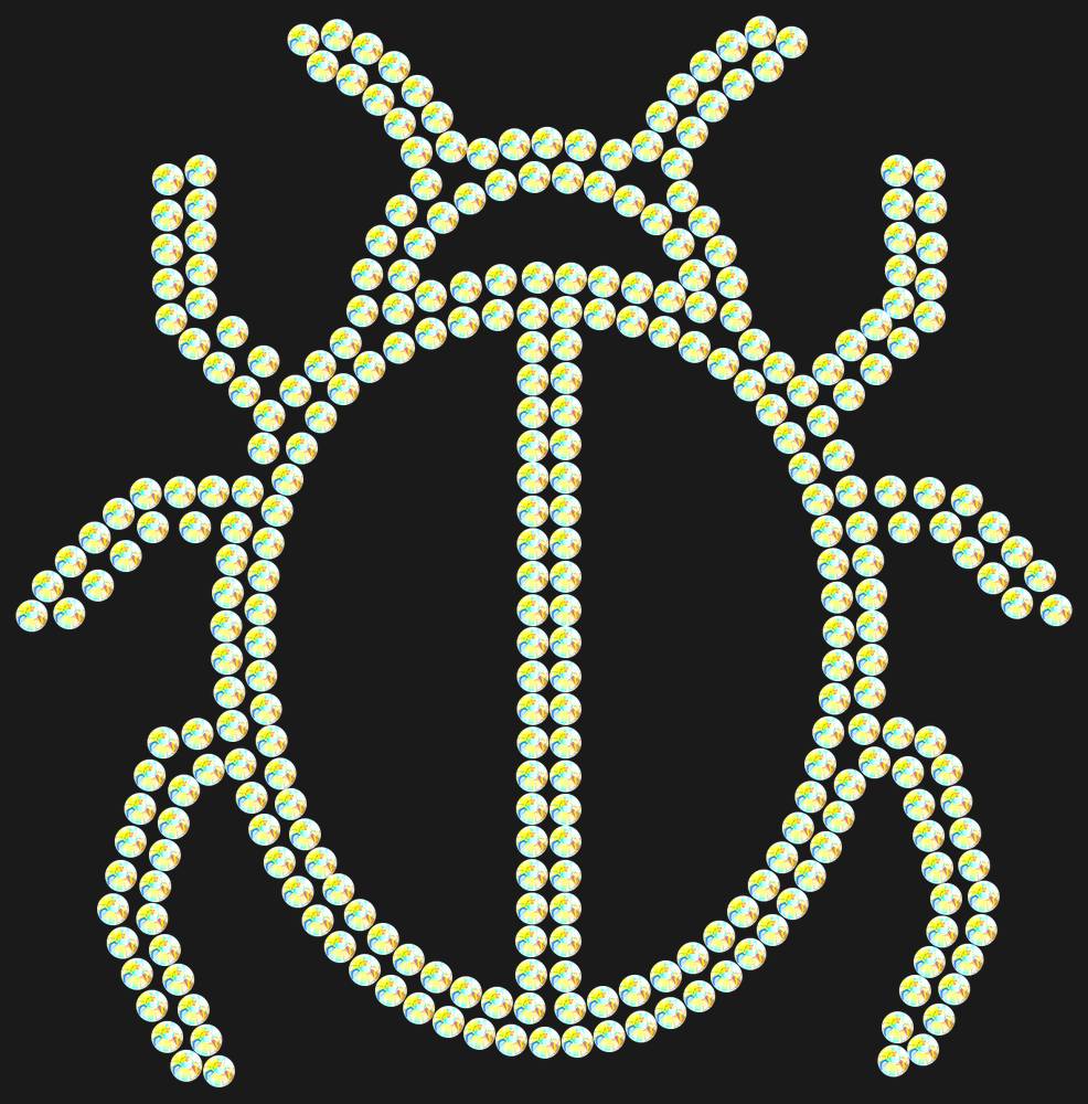 Трафарет Beetle — RHT_BEATLE1_SS12_CRYSTAL_AB